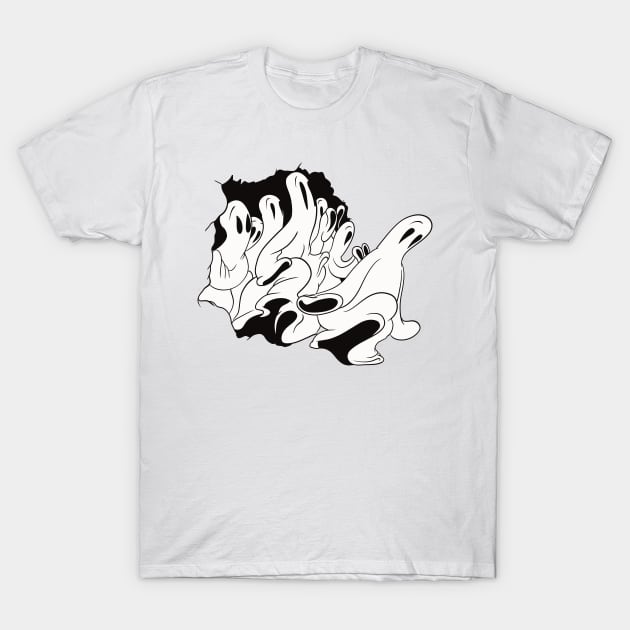 Cartoon Ghosts T-Shirt by liquidsouldes